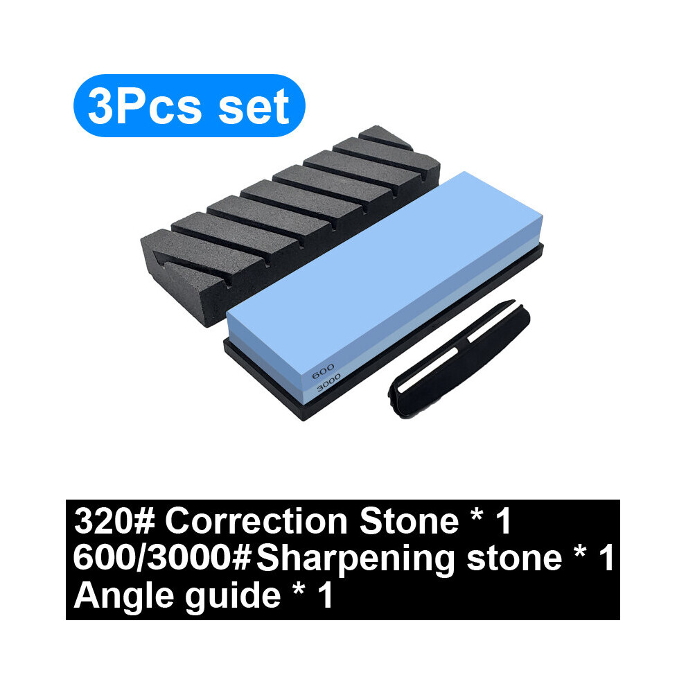 (A-3Pcs Set E Sharpening) Sharpening Stone Knife Sharpener Grit 240-8000|# Correction Whetstone Angle Guide Sharpeners Stone Grinding Knife Bamboo Bas 4853843659654