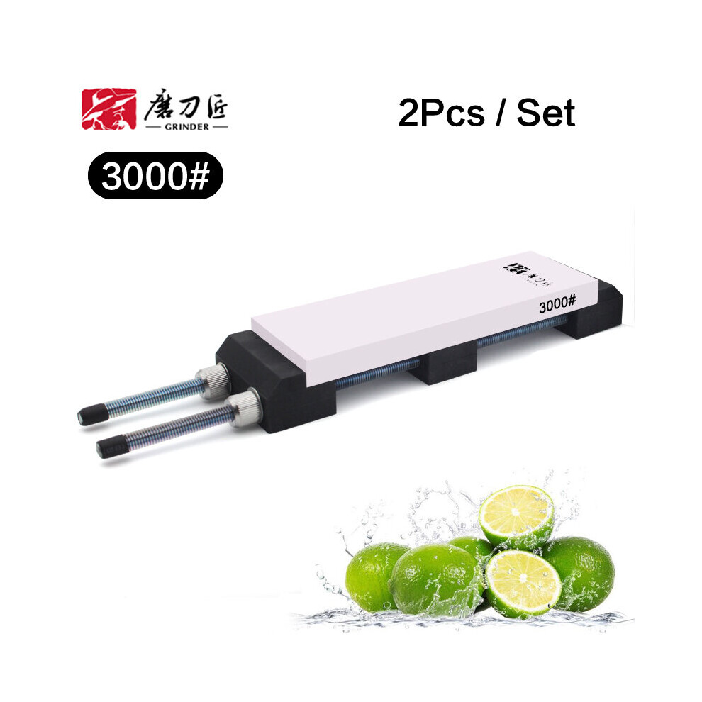 (A-3000Grit 2Pcs Set As Shown) Taidea Single-Side Sharpening Stone Brand Grinder Professional Knife Sharpener Fixed Angle Guide 2000# Whetstone Oilst 4853843766413