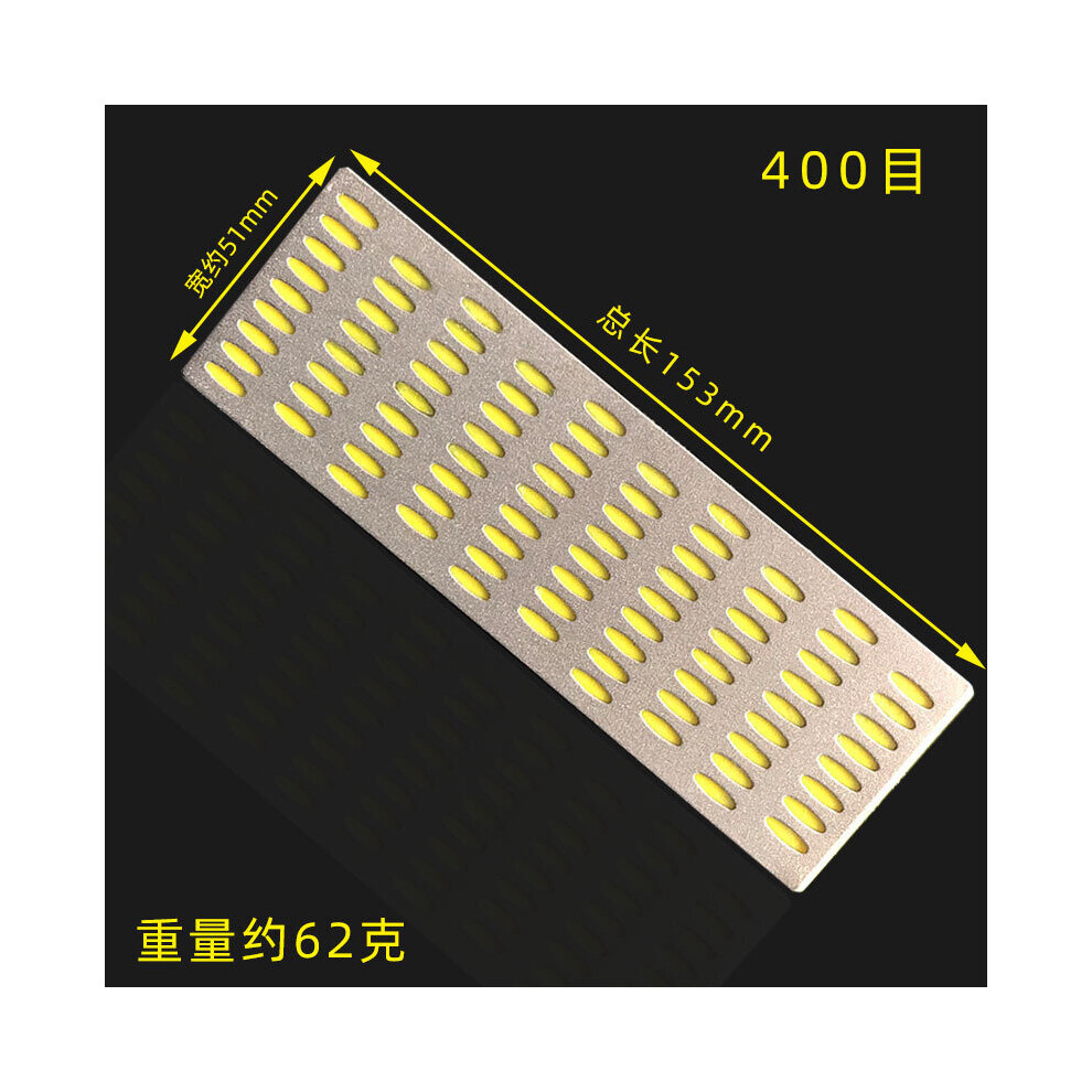 (A-400 Grit) 300#400#600# Professional Knife Sharpener Hole Sharpening Stone Whetstone Diamond Grinding Disc With Base Quick Sharpen Tools 4853843631605