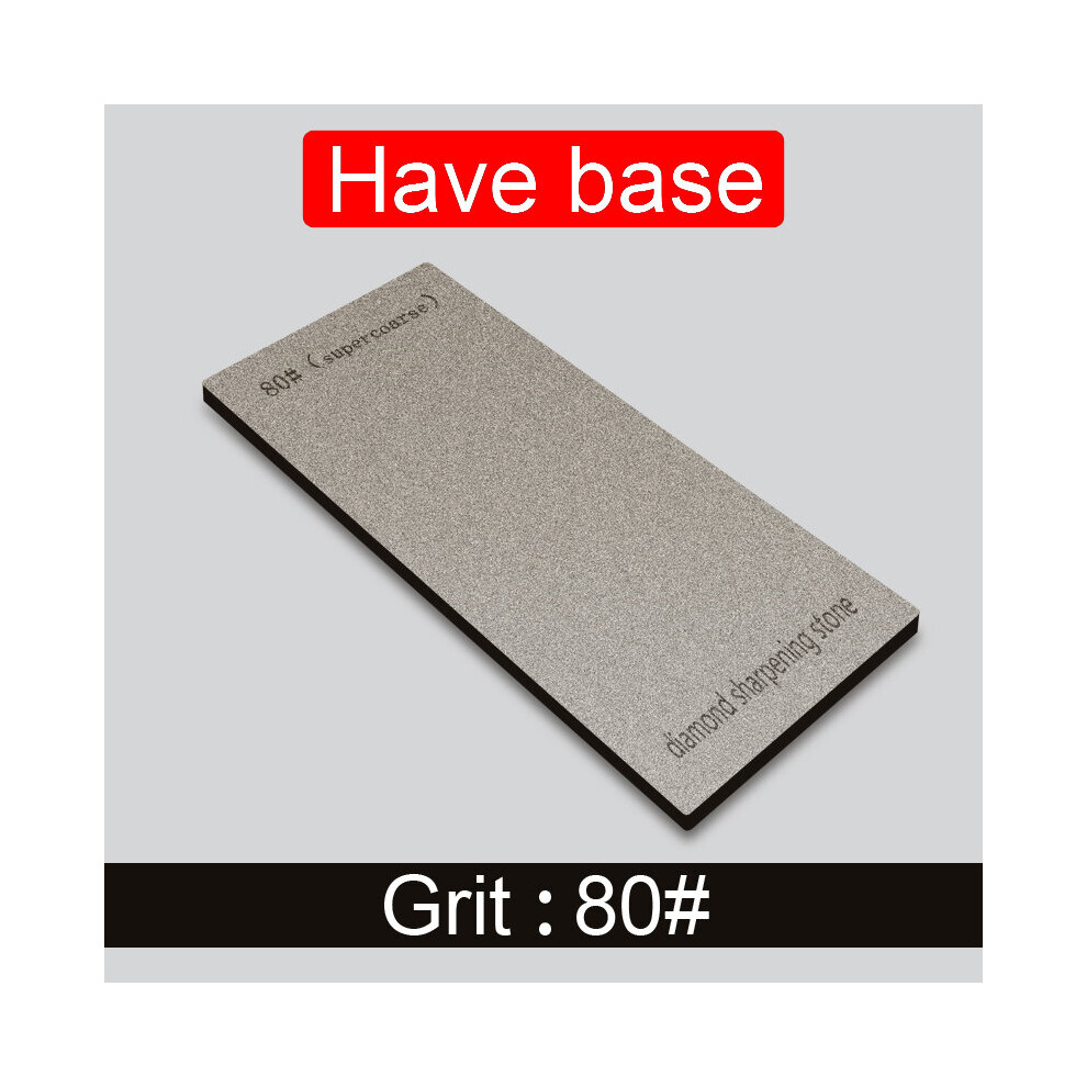 (A-Have Base 80Grit) Knife Sharpener Sharpening Stone Grit 80# ~ 3000# Grindstone Diamond Tools Fine Grinding Stone Whetstone Kitchen Knives 170*75Mm 4853843700929