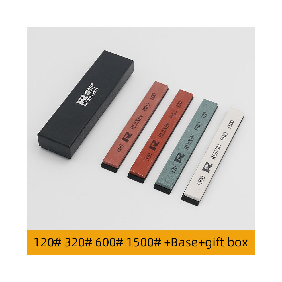 (A-4 Pcs Base Gift Box) Knife Sharpening Stone Ruixin Whetstone Sharpener Slijpsteen Schleifstein Pierre A Aiguiser Pour Couteaux Afilador Cuchillos 4853843708536