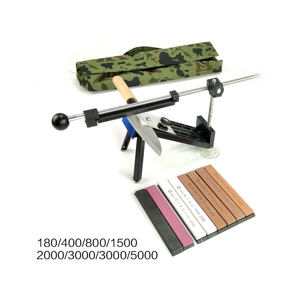 (A-Sharpener(8 Stone)) Fixed Angle Sharpener Profession Sharpener Knife Sharpening Stonesend A Bag Whetstone Knife Sharpener Professional Steel Syste 4853843693238