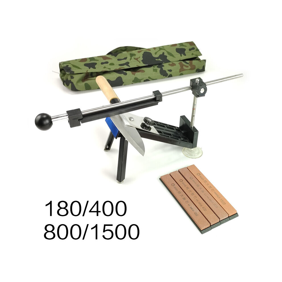 (A-Sharpener(4 Stone)A) Fixed Angle Sharpener Profession Sharpener Knife Sharpening Stonesend A Bag Whetstone Knife Sharpener Professional Steel Syst 4853843693191