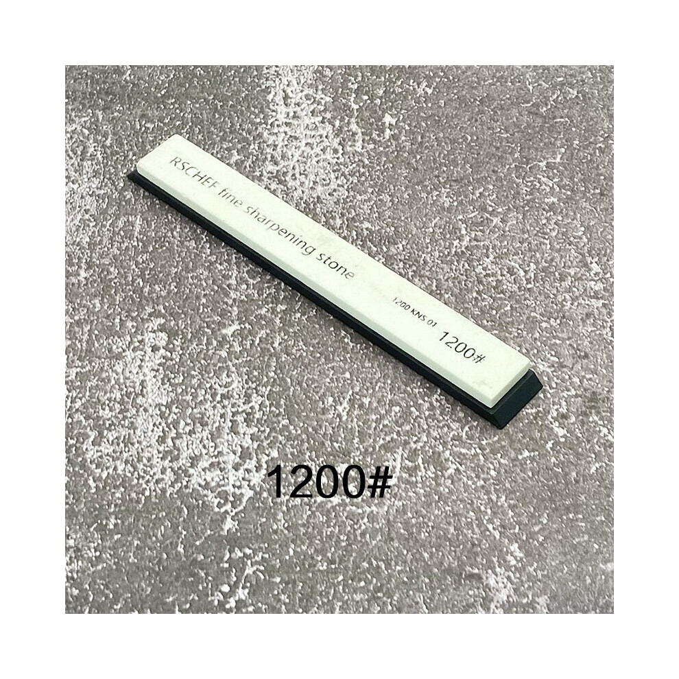 (A-1200 Diamond) White Alundum 6Pcs 120 240 400 600 1000 1500# Knife Sharpener Grindstone Whetstone Single Sharpening Stone Honing System 4853843765225