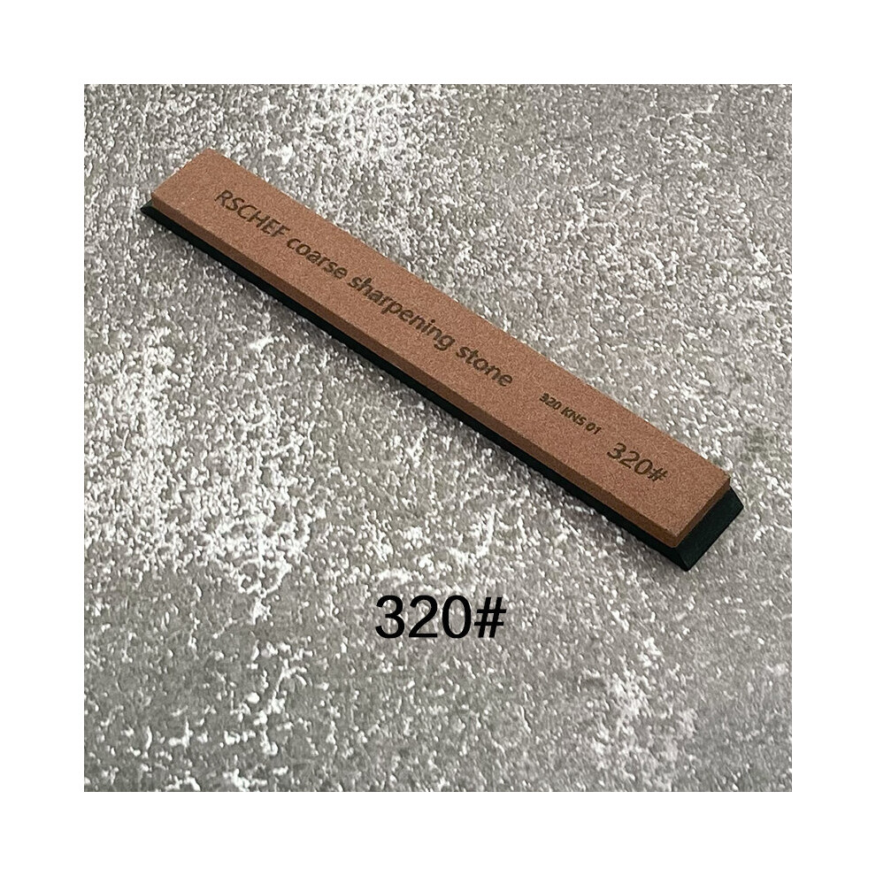 (A-320 Diamond) White Alundum 6Pcs 120 240 400 600 1000 1500# Knife Sharpener Grindstone Whetstone Single Sharpening Stone Honing System 4853843765287