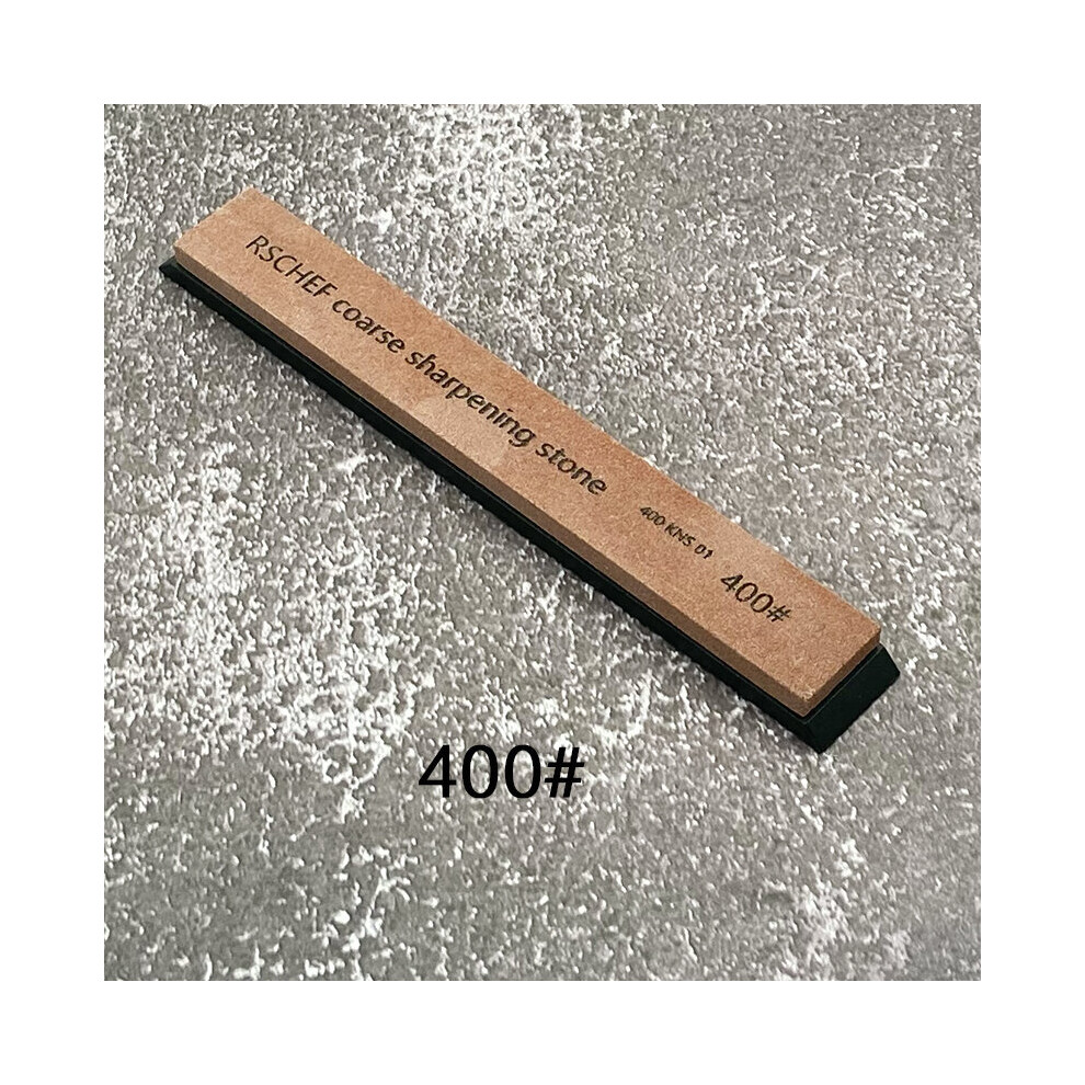 (A-400 Diamond) White Alundum 6Pcs 120 240 400 600 1000 1500# Knife Sharpener Grindstone Whetstone Single Sharpening Stone Honing System 4853843765294
