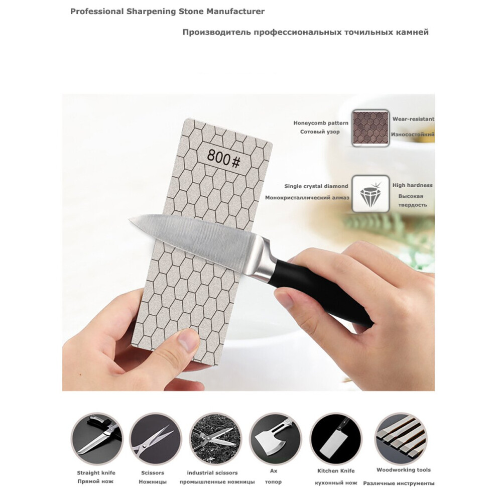 (A-800 Grit 150X63mm) Apex Knife Sharpener Diamond Sharpening Stones Grinding Stones Whetstone 200# 400# 600# 800# 1000# 1200# 4853843743797