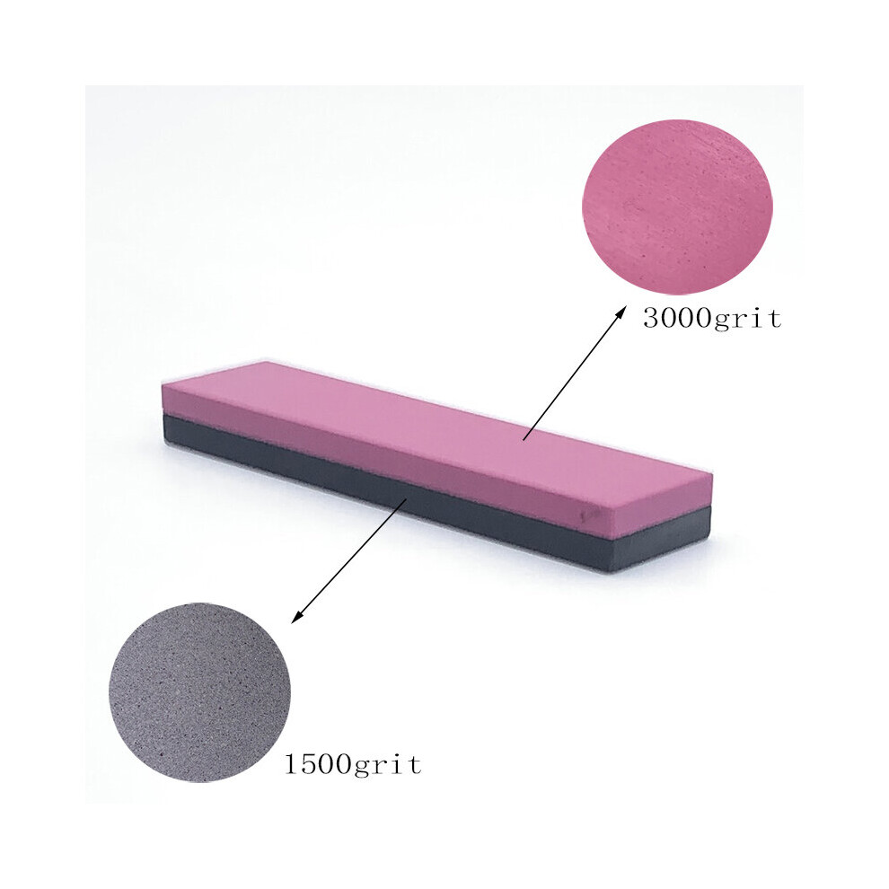 (A-1500-3000) 1500-3000-8000-10000 Grit Wetstone Set Polishing Leather Knife Sharpener Sharpening Stones Grind Grinding Tools Fixed System 4853843764587