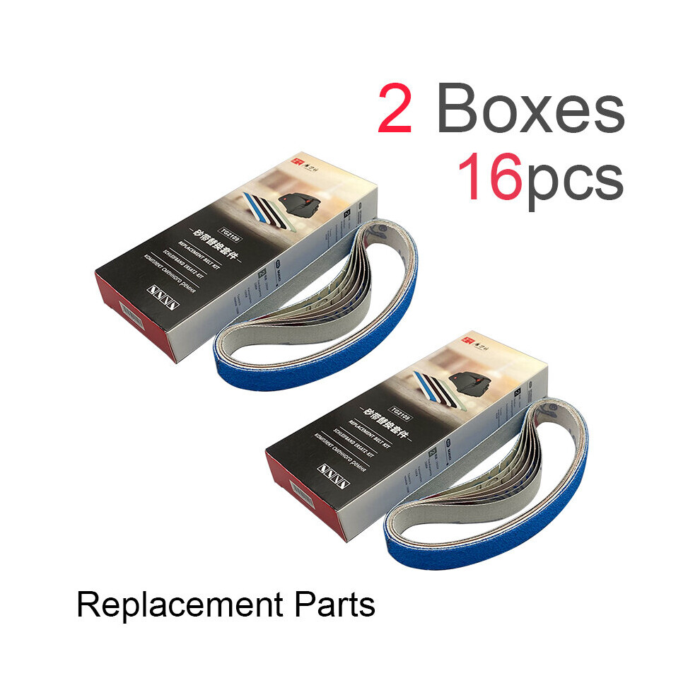 (A-2 Boxes 16Pcs As Shown) Taidea Tg2109 4Color Knife Sharpener Sanding Belt Electric Grit 120/320/600/1000# Tg2002 Accessories Exclusive Replacement 4853843686278