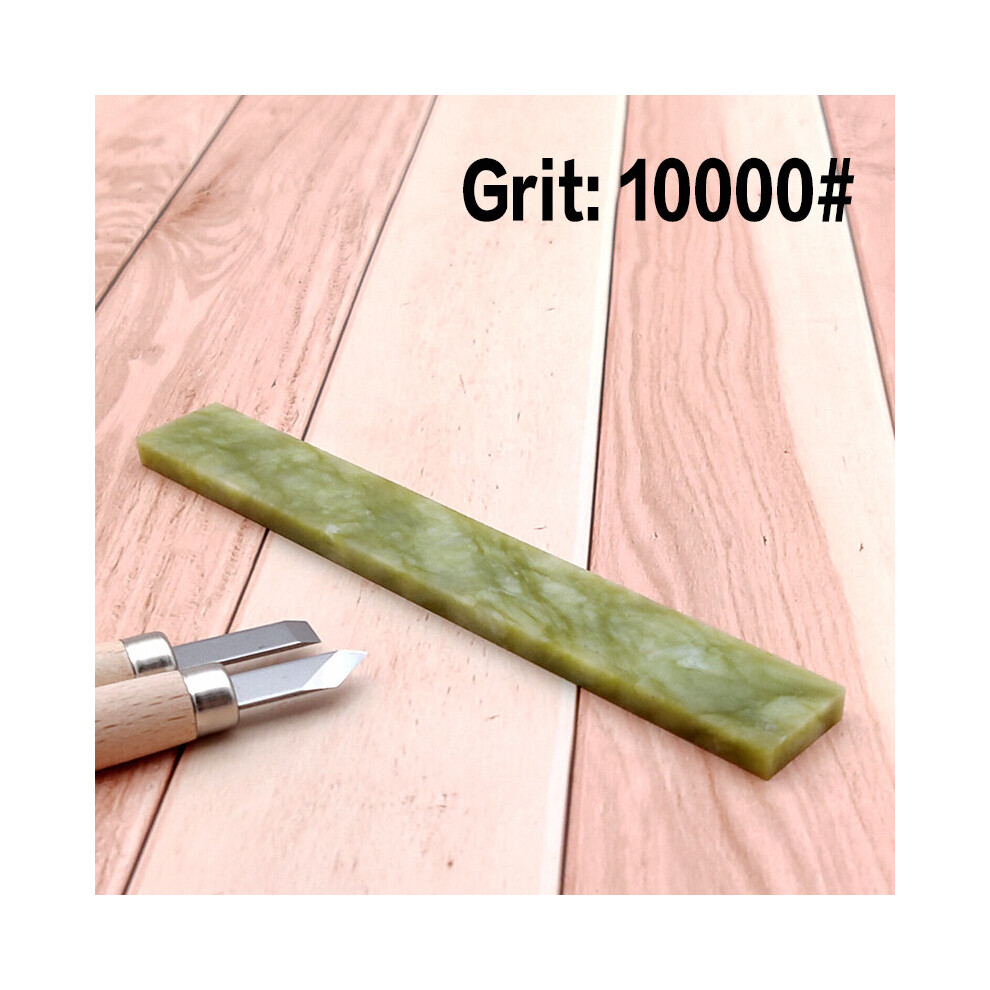 (A-10000 Grit) Knife Sharpener 8000/10000 Double-Sided Professional Polishing Fine Grinding Fine Green Natural Agate And Ruby Sharpening Stone 4853843633531