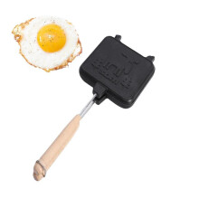 Double Sided Frying Pan Heating Sandwich Maker Bakeware Mold Baking Flat Pans with Handles Kitchen Supplies for Bread Toast