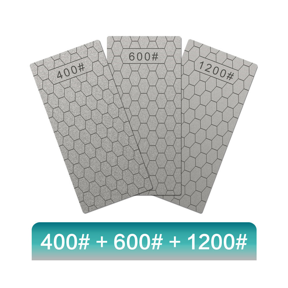 (A-3Pcs Set1 S) Diamond Knife Sharpening Stone Grit400/600/1000/1200# Knife Sharpener Apex Egde Grindstone Whetstone Woodworking Honing Stool 4853843720330