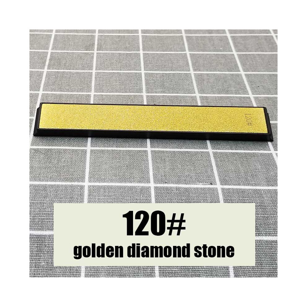 (A-Diamond 120 Grit Whetstone) Diamond Sharpening Whetstone Set 120 3000 8000 10000 Grit Golden Stone Fine Grinding Polishing Knife Sharpener Professi 4853843668557