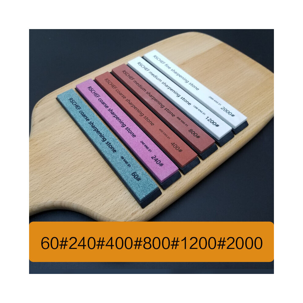 (A-6Pcs Combination D) Fixed Angle Knife Sharpener Whetstone Sharpening Stone Corundum Diamond Whetstone Oil Stone Honing Stones Fixed Angle Grinder 4853843692859