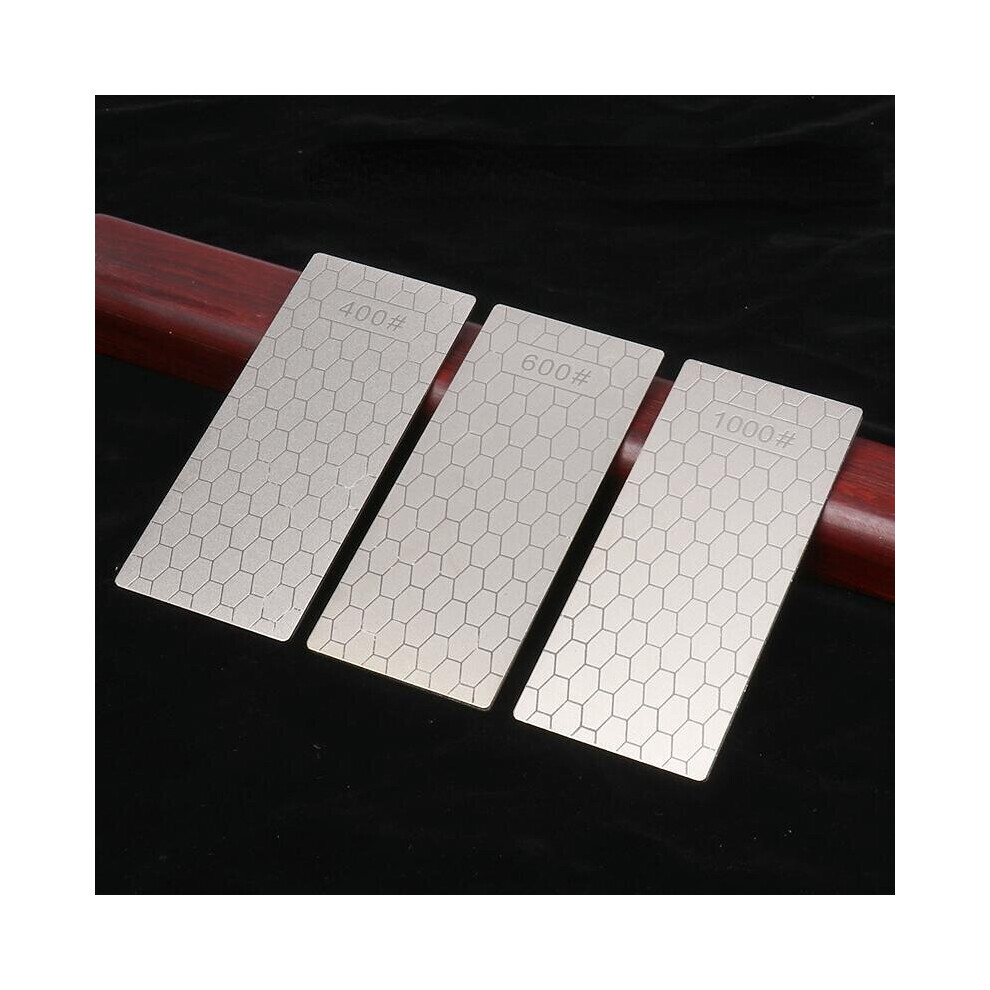 (A-400 Diamond) Diamond Knife Sharpening Stone 400 600 1000 Sharpener For Knives Ultra-Thin Honeycomb Surface Whetstone Grindstone Tool 4853843721566