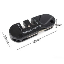 Mini Knife Sharpener The Kitchen Outdoor Pocket Folding Knives Sharpener Ceramic Carbide Diamond Portable travel mountaineering