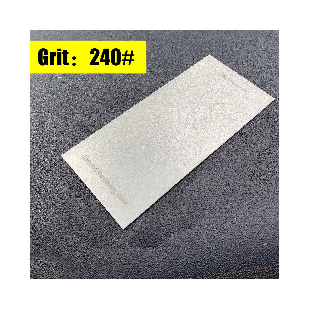(A-Grit 240) 80-3000 Grit Kitchen Diamond Stone Sharpening Stone Knife Sharpener Sheet Knife Grinding Tools Sharpener Garden Abrasives 4853843638734