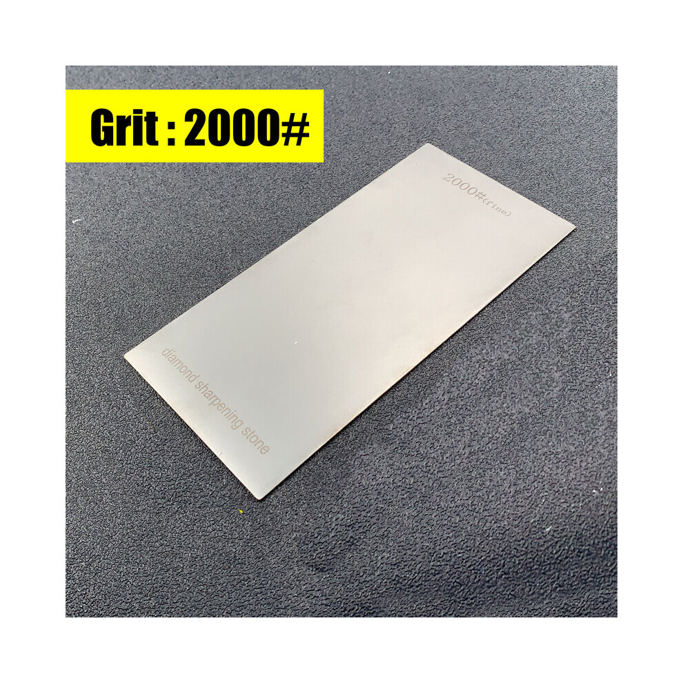 (A-Grit 2000) 80-3000 Grit Kitchen Diamond Stone Sharpening Stone Knife Sharpener Sheet Knife Grinding Tools Sharpener Garden Abrasives 4853843638727