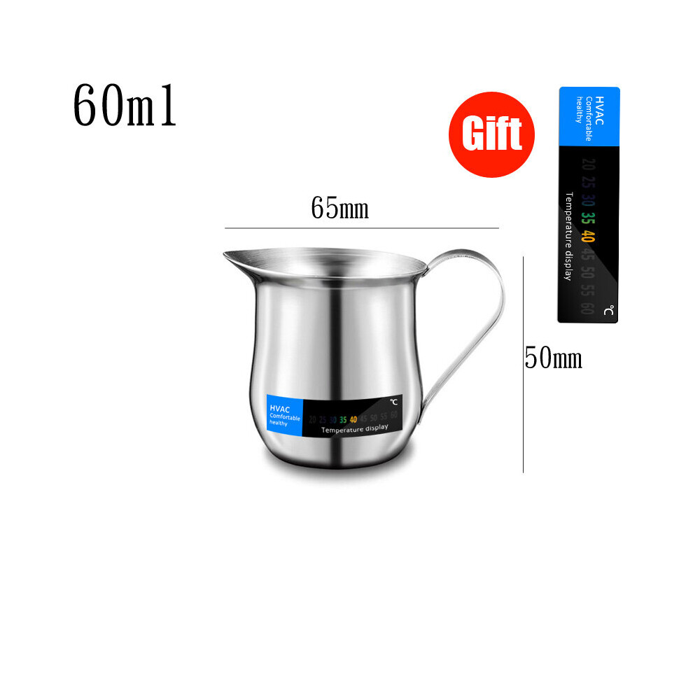 (a-60ml Hot Sale) 150-1000ml Stainless Steel Milk Jug Frothing Pitcher Latte Espresso Coffee Jug Barista Craft Cappuccino Milk frother Cream Cup