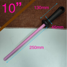 (a-10 inch Ceramics rod) 8/10/12 Inch Professional Ceramic Knife Sharpener Rod Durable Knife Grinder With Non-Slip Handle Kitchen Knife Sharpening Blade