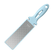 (a-Blue L) 5-in-1 Emery Knife Sharpener 400 1000 Grit Handheld Double-Sided Knife Sharpning Stone Scissors Sharpener Kitchen Accessories