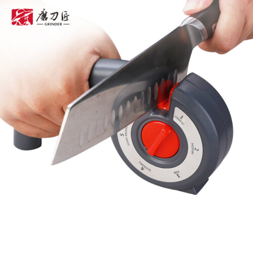 (a-2 PCS CHOICE) TAIDEA GRINDER  Kitchen adjustable blade grinding tool, hand-held black grinding stone  Knife Sharpener Sharpening Stone 2