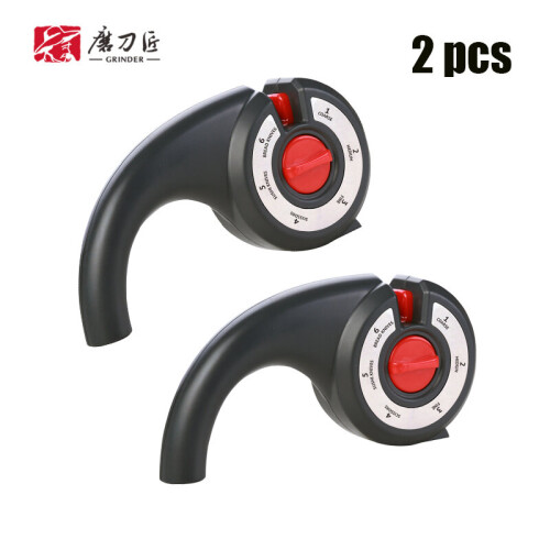 (a-2 PCS CHOICE) TAIDEA GRINDER  Kitchen adjustable blade grinding tool, hand-held black grinding stone  Knife Sharpener Sharpening Stone