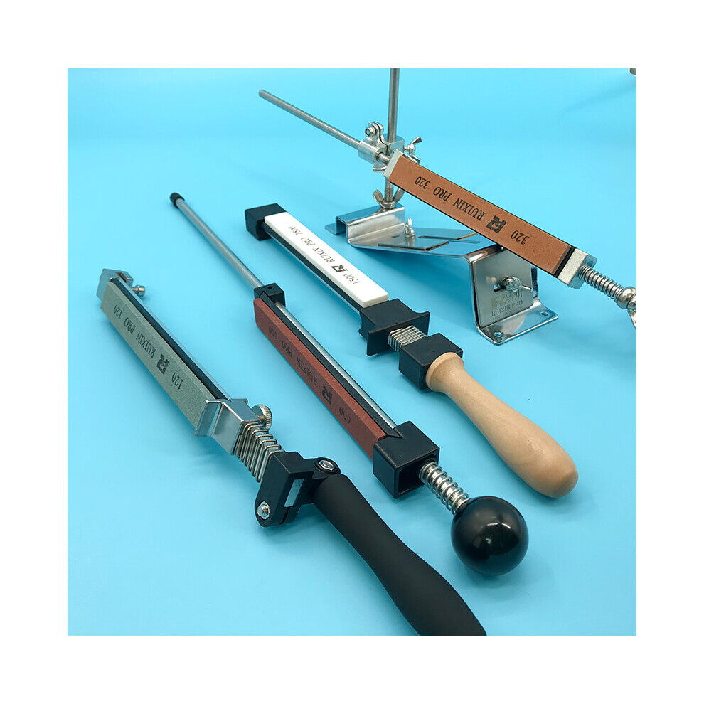 (A-4Y Pg Choice) White Corundum Diamond Fixed Angle Sharpener Whetstone Knife Sharpener Sharpening Polishing Correction Stone Leatherwear Set 4853843737277