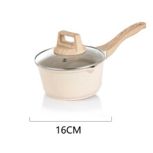 (a-16 CM WHITE MILK PAN) Frying Pans Wok Milk Pot Non Stick Pot Baby Food Cooking Pots Snow Pan Porridge Korean Kitchen Instant Noodle Pot Multifunction