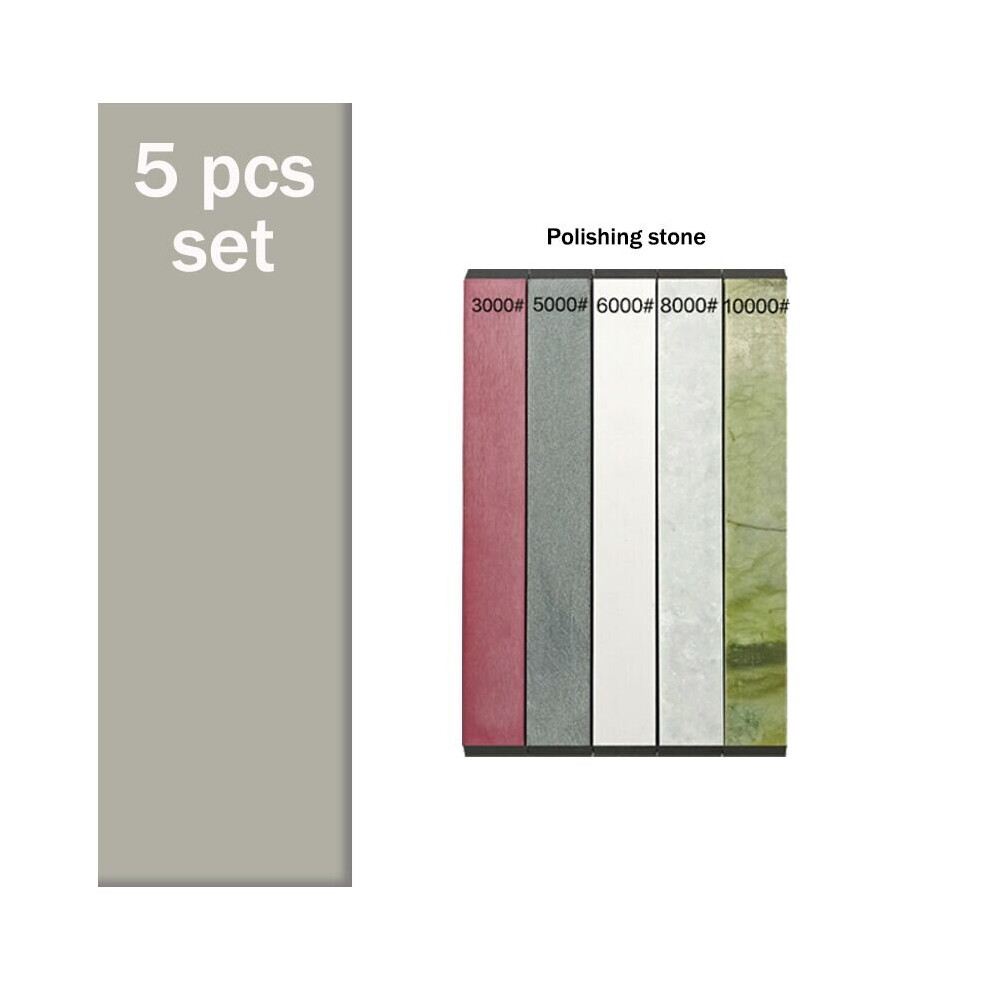 (A-6You Choice) White Corundum Diamond Fixed Angle Sharpener Whetstone Knife Sharpener Sharpening Polishing Correction Stone Leatherwear Set 4853843737284