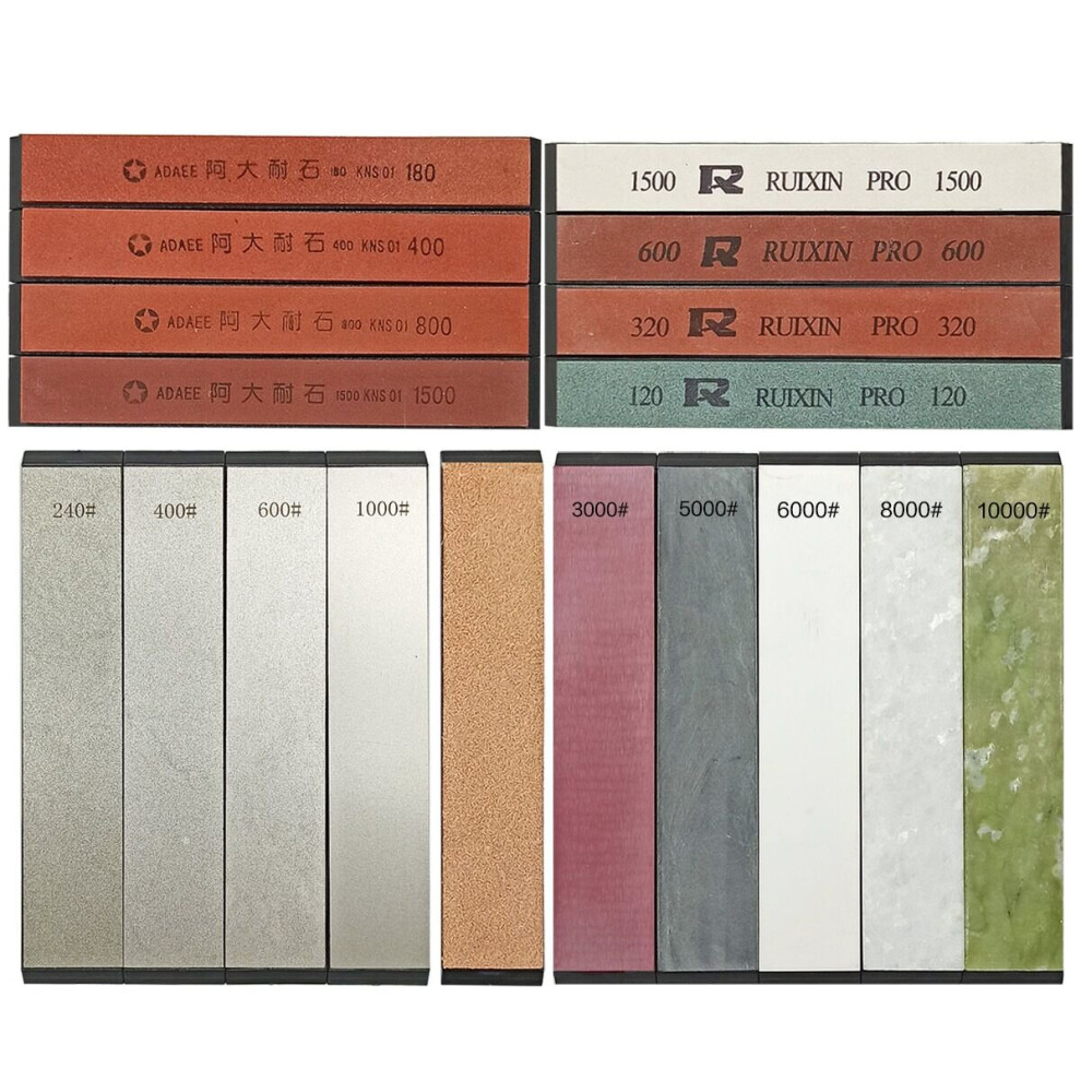 (A-4Y Choice) White Corundum Diamond Fixed Angle Sharpener Whetstone Knife Sharpener Sharpening Polishing Correction Stone Leatherwear Set 4853843737260