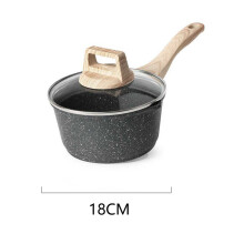 (a-18 CM GRAY MILK PAN) Frying Pans Wok Milk Pot Non Stick Pot Baby Food Cooking Pots Snow Pan Porridge Korean Kitchen Instant Noodle Pot Multifunction