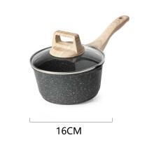 (a-16 CM GRAY MILK PAN) Frying Pans Wok Milk Pot Non Stick Pot Baby Food Cooking Pots Snow Pan Porridge Korean Kitchen Instant Noodle Pot Multifunction