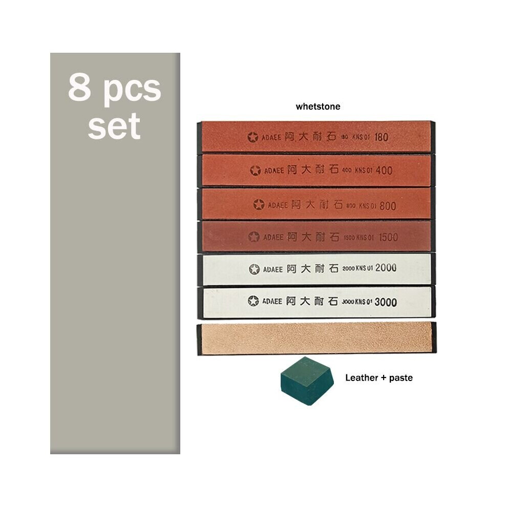 (A-6You Pg Choice) White Corundum Diamond Fixed Angle Sharpener Whetstone Knife Sharpener Sharpening Polishing Correction Stone Leatherwear Set 4853843737291