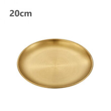(a-09) Steak Plate Western Food Large Plate Bone Plates Dessert Plate Dishes Stainless Steel Plates Plastic Dinner Dishes