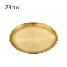 (a-10) Steak Plate Western Food Large Plate Bone Plates Dessert Plate Dishes Stainless Steel Plates Plastic Dinner Dishes