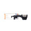 (a-Ceramic Pipe) Stainless Steel Diamond Sharpener Kitchen Knife Quick Sharpening Stone Multi-function Three-segment Knife Sharpener Tool 1