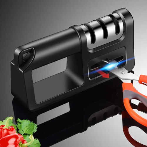 (a-1) Kitchen Knife Sharpener Quick Diamond Sharpening Knife Scissors Dual-purpose Sharpening Rod Grinding Stone Knife Sharpener 1