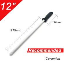 (a-TC 12 inch Ceramic rod) Musats 6/8/10/12 Inch Ceramic(zirconia) Rod Knife Sharpener High Quality Sharpening Steel Sharpener Stone For Chefs Steel Knives