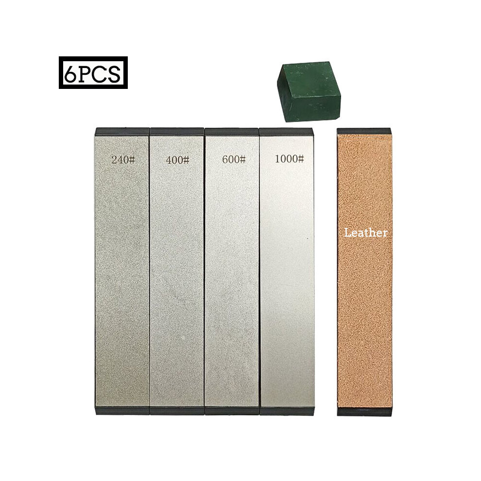 (A-3Cm 4J Pg Choice) White Corundum Diamond Fixed Angle Sharpener Whetstone Knife Sharpener Sharpening Polishing Correction Stone Leatherwear Set 4853843684472