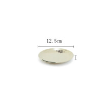 (a-O) 1pc Retro Healthy Plastic Plate Round Shape Dish Business Picnic Portable Home Restaurant Tableware Rice Salad Cake Steak Dishes