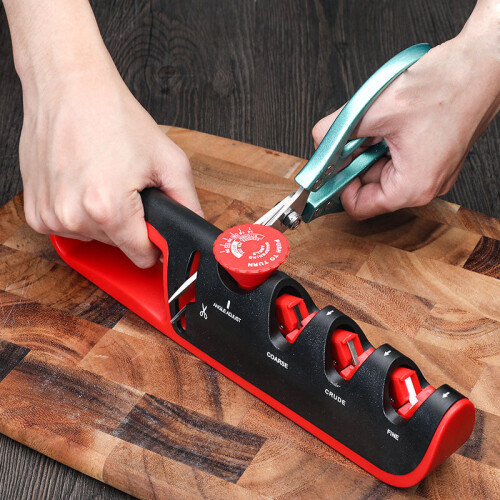 (a-B2 As it shows) Multifunction 4 In 1 Knife Sharpener Adjustable Angle Grind scissors Professional Grinding Machine Cutter Wheel Sharpening Tools 2