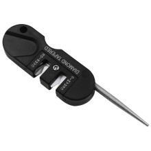 (a-Knife sharpener As picture) Portable Knife Sharpener Outdoor Camp Hike Knife Whetstone Sharpener Sharpen Fish Hook Pocket Diamond Tool knife sharpener
