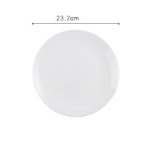(a-D) Solid White Dinner Set Plates and Dishes Tableware Ceramic Dessert Saucer Restaurant Pasta Western Steak Plate Dinner Plates
