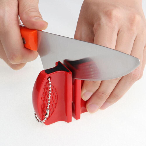 (a-1 as show) 1 PCS Mini Portable Multi-function Knife Sharpener Black Shell Is Light, Convenient And Portable,  Knife Sharpening Sound Effect 1