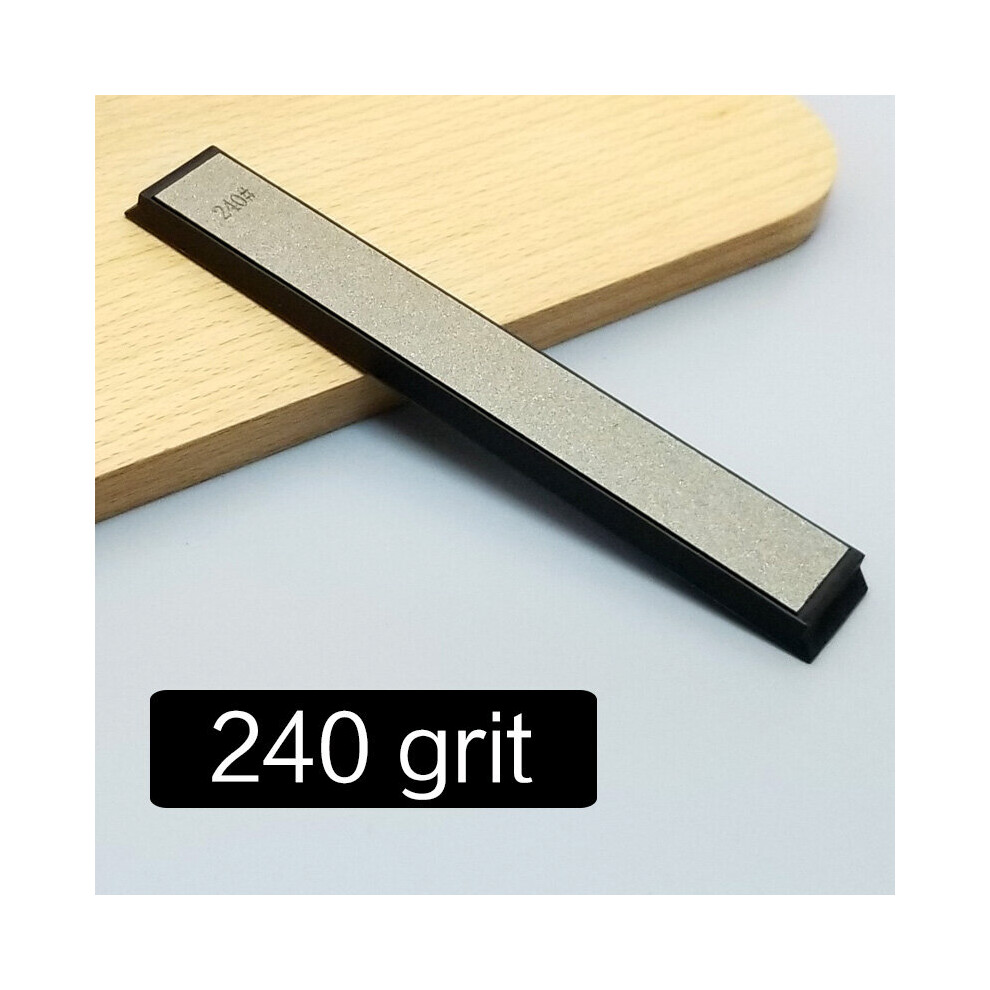 (A-Diamond 240Grit) Diamond & Whetstone 60-2000 Grit Knife Sharpener Sharpening Stone Flattening Stone Grind Fixed System Knife Stones 4853843639311