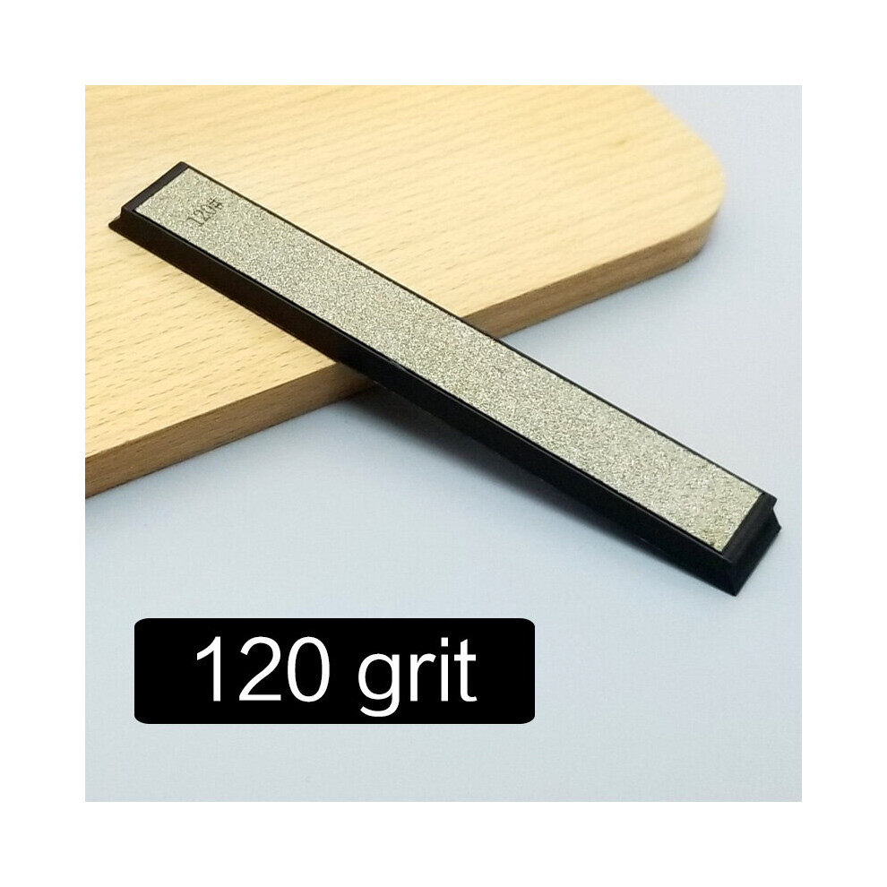 (A-Diamond 120Grit) Diamond & Whetstone 60-2000 Grit Knife Sharpener Sharpening Stone Flattening Stone Grind Fixed System Knife Stones 4853843639274