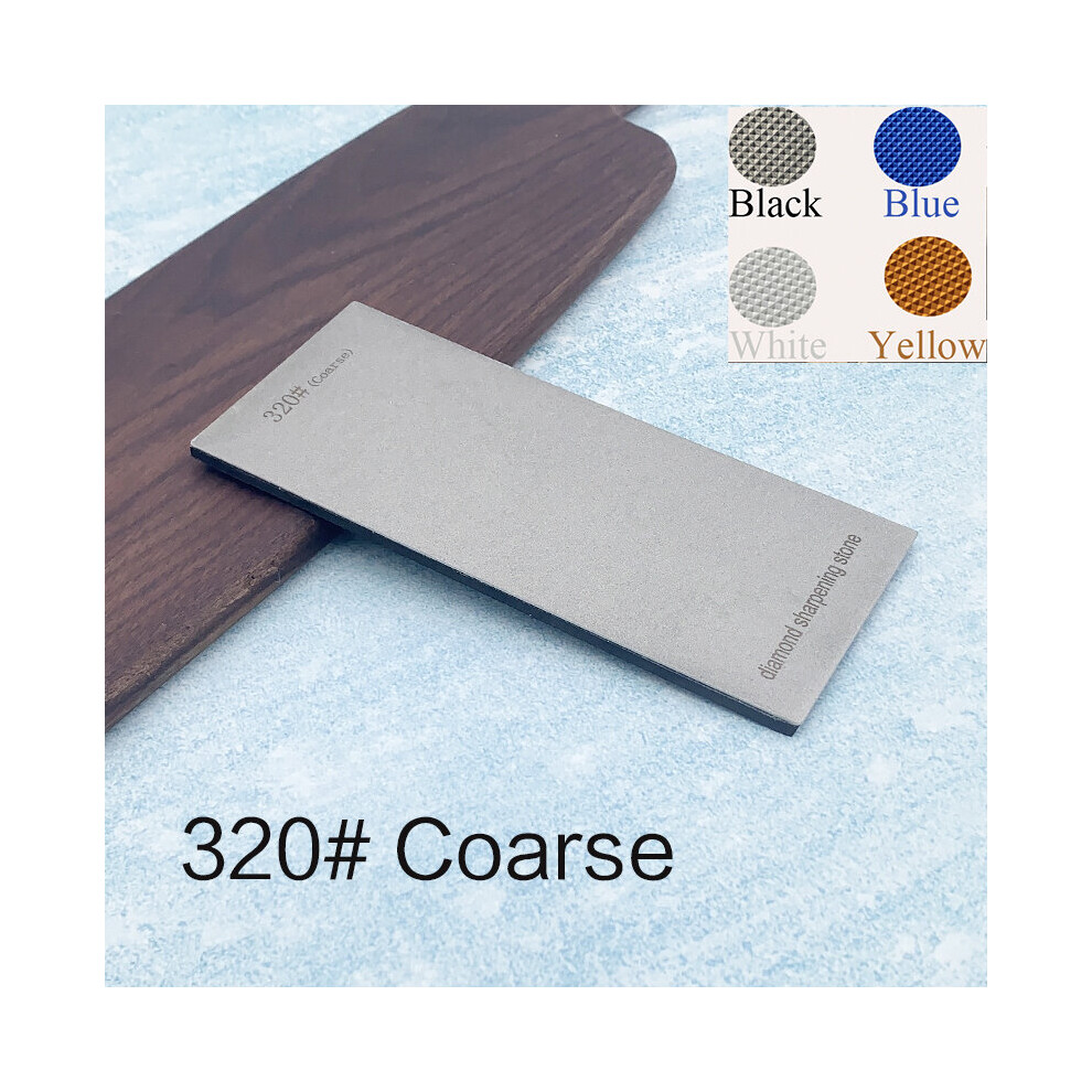 (A-320 Grit Orange Non-Slip Base) 80-3000# Grit Sharpening Stone Diamond Knife Sharpener Whetstone Professional Woodwork Knive Grinding Edge Tool Anti 4853843690923