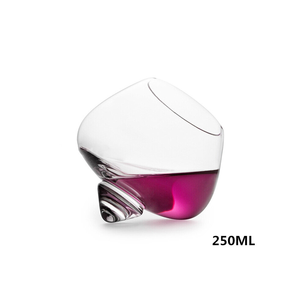 (a-250ml 1pcs) Whiskey Glass Cup Round Mouth Transparent Glass Diamond Whiskey Glass Beer Foreign Wine Glass Spirits Water Bottle Drinkware