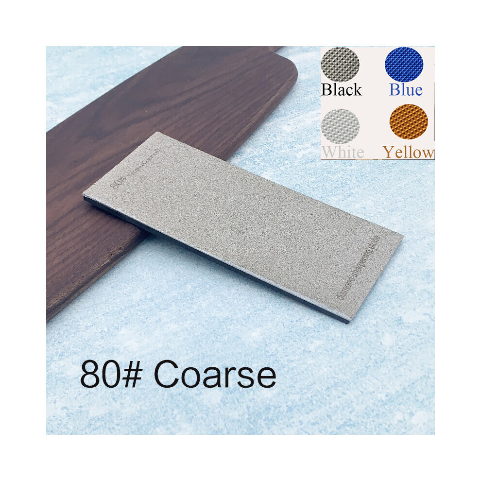 (A-80 Grit Blue Non-Slip Base) 80-3000# Grit Sharpening Stone Diamond Knife Sharpener Whetstone Professional Woodwork Knive Grinding Edge Tool Anti-Sk 4853843691036